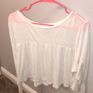 flowy cream long sleeve